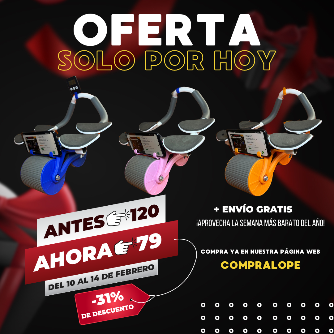 RODILLO ABDOMINAL 4 SOPORTES