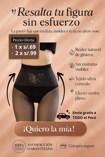 Medias Pantys PUSH UP Efecto Piel – CON POLAR