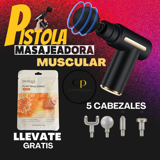 Pistola masajeadora muscular
