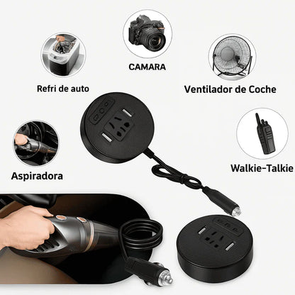 Inversor de corriente para vehículo 12V / 24V a 220V