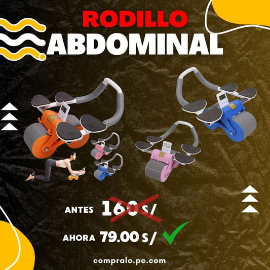 RODILLO ABDOMINAL 4 soportes (nueva versión 2024)⭐⭐⭐⭐