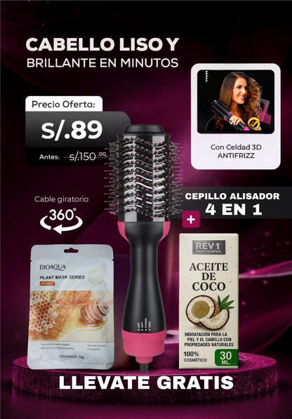 Cepillo Estilizador Glow 4 en 1 - 3000W