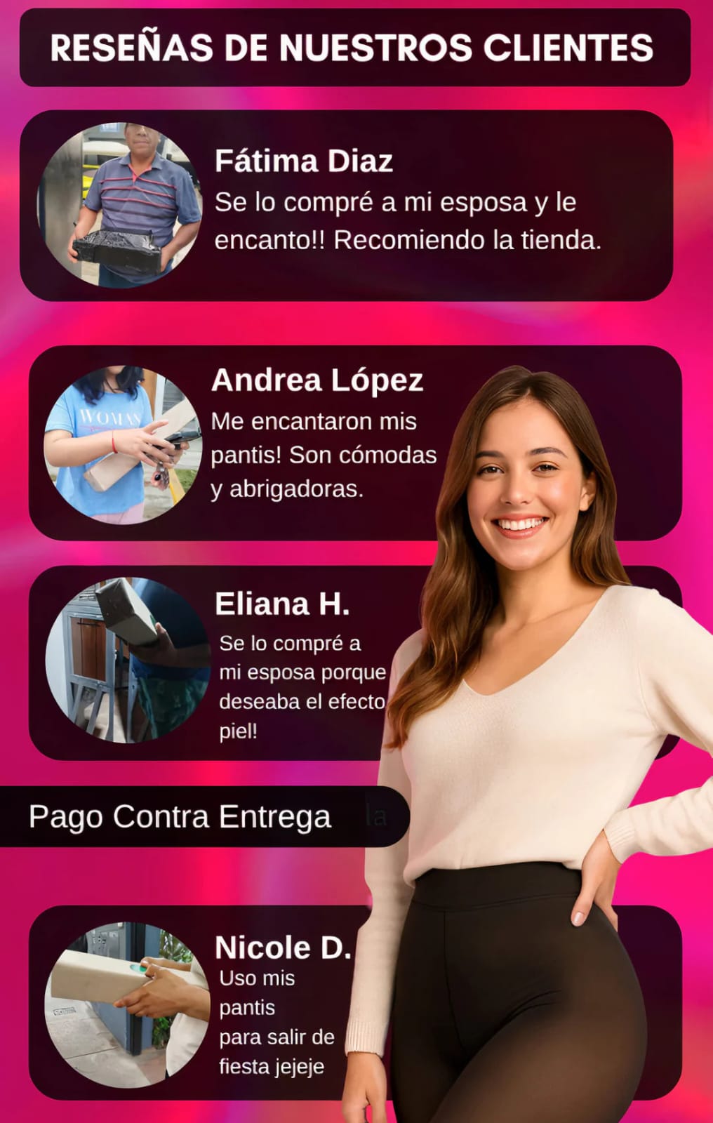 Medias Pantys PUSH UP Efecto Piel – CON POLAR