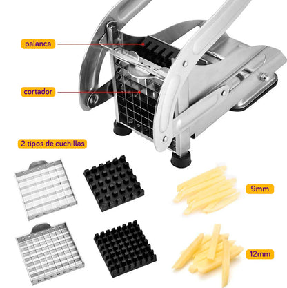 CORTADOR DE PAPAS Y VERDURAS multifuncional acero inoxidable🌟